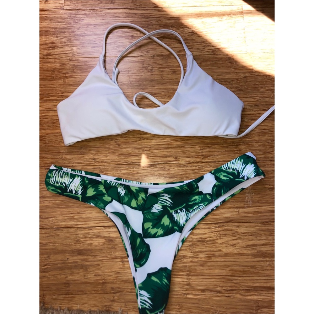 Zaful Leaf Bikini